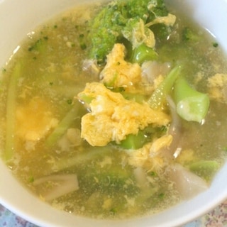 ブロッコリーと溶き卵の中華スープ
